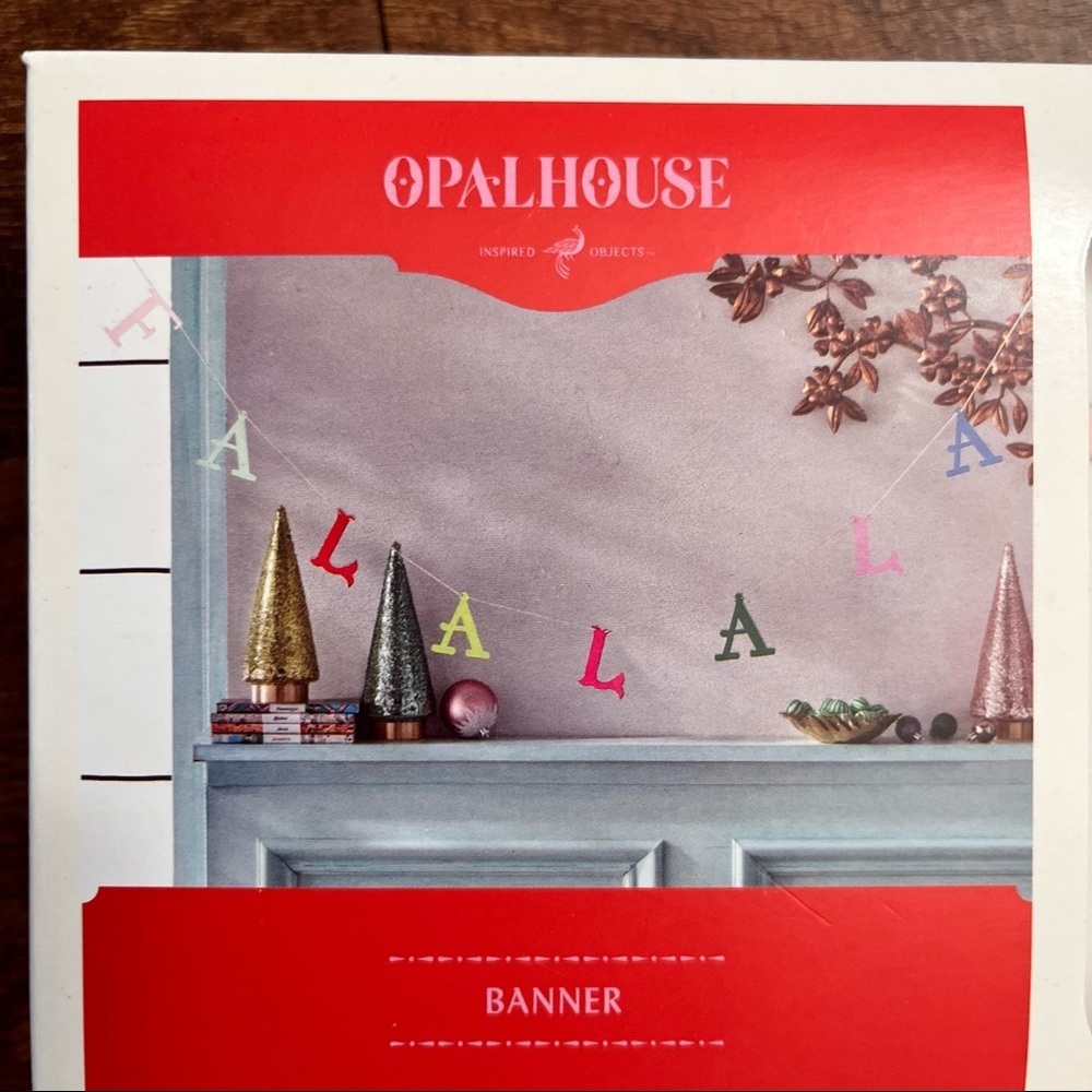 NWT opalhouse “falala” Christmas garland 6 feet length decor holiday
